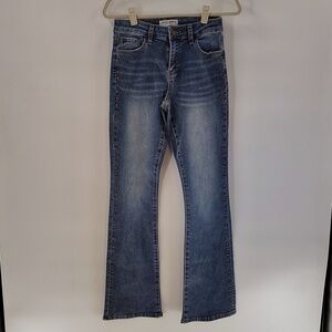 Ashley Mason Jeans 3/26 High Rise Bootcut Rhinestone Studded Western Flare